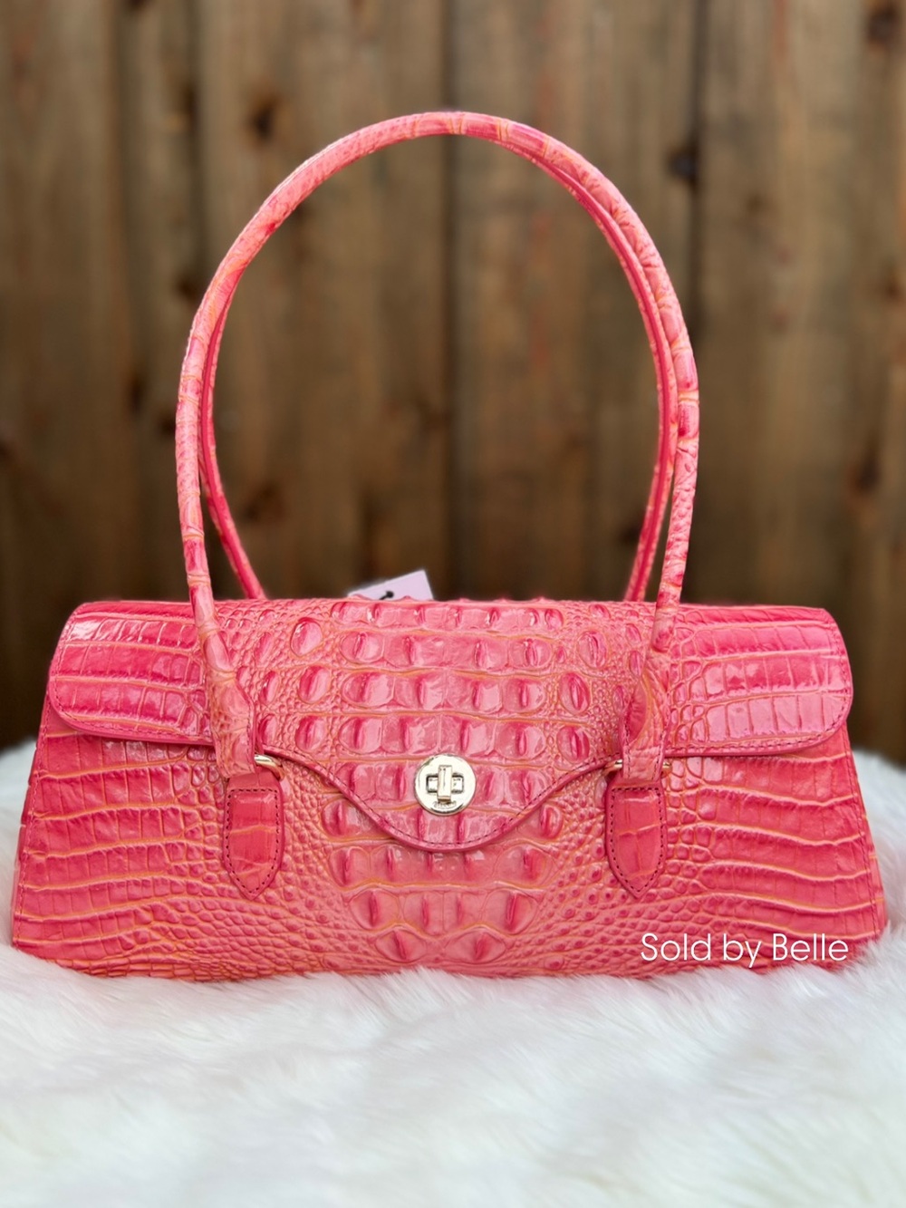 NWT Brahmin Dayan Coral Snapdragon Melbourne Purse